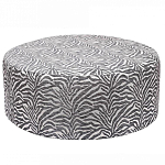 Пуф круглый с принтом Beige Jacquard варинант исполнения - 1 | Loft Concept в Уфе