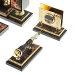 Настольный письменный набор из яшмы и долерита с декором в виде коня Manager Organizer варинант исполнения - 7 | Loft Concept в Уфе