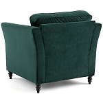 Кресло с обивкой из хлопкового велюра Porter Green Armchair варинант исполнения - 3 | Loft Concept в Уфе