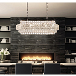 Люстра овальной формы хрустальная в неоклассическом стиле Majesty варинант исполнения - 8 | Loft Concept в Уфе