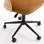 Офисное кресло из велюра и ротанга Eilwen Rattan Wicker Chair варинант исполнения - 5 | Loft Concept в Уфе