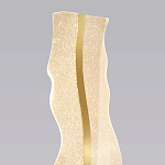 Торшер с изогнутым каркасом Golden Wave варинант исполнения - 3 | Loft Concept в Уфе