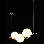 Люстра подвесная светодиодная Jagna 2 Gold and White варинант исполнения - 3 | Loft Concept в Уфе