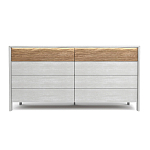 Комод 8 ящиков с подсветкой на рельефном фасаде Warm Industrial варинант исполнения - 1 | Loft Concept в Уфе