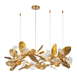 Люстра на ветвистом каркасе с листьями Golden Wreath варинант исполнения - 1 | Loft Concept в Уфе