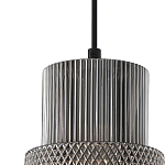 Подвесной светильник со стеклянным рифленым плафоном цилиндрической формы Eliara 13 варинант исполнения - 12 | Loft Concept в Уфе