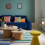 Настенное зеркало в зеленой раме Nya Green Mirror варинант исполнения - 5 | Loft Concept в Уфе