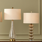 Настольная лампа с фактурным стеклянным корпусом Glamorous Pommel варинант исполнения - 4 | Loft Concept в Уфе