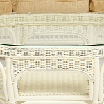 Комплект уличной мебели из ротанга Clara белый варинант исполнения - 13 | Loft Concept в Уфе