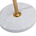 Торшер с мраморным столиком и золотым плафоном Ezio Floor Lamp варинант исполнения - 4 | Loft Concept в Уфе