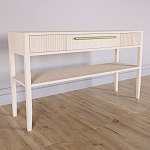 Дизайнерская Консоль с полкой и ящиком Primo Светлый дуб варинант исполнения - 2 | Loft Concept в Уфе