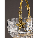 Конфетница с бронзовой ручкой и фарфоровой птичкой на крышке Eden Garden варинант исполнения - 6 | Loft Concept в Уфе