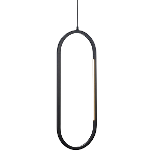 Овальный подвесной светильник Roll and Hill Black