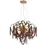 Люстра подвесная с переплетенными металлическими лентами и цепочками Atlantis Chain варинант исполнения - 2 | Loft Concept в Уфе