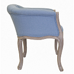 Кресло низкое в стиле прованс Louis French Armchair light blue flax варинант исполнения - 1 | Loft Concept в Уфе