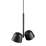 Подвесной светильник черный с 2-мя плафонами Pendant lamp Black варинант исполнения - 3 | Loft Concept в Уфе