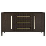 Буфет Primo с тремя ящиками и двумя фасадами Темный орех варинант исполнения - 9 | Loft Concept в Уфе