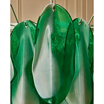 Люстра из стеклянных зеленых лепестков Petalled Illuminator варинант исполнения - 7 | Loft Concept в Уфе