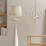 Торшер белый с фигурным каркасом Bleached Element варинант исполнения - 3 | Loft Concept в Уфе