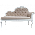Рекомье со спинкой в стиле прованс Montmartre Provence Ottoman варинант исполнения - 1 | Loft Concept в Уфе