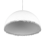 Подвесной светильник в форме купола белого цвета с ажурной бахромой Tactile Line варинант исполнения - 6 | Loft Concept в Уфе