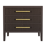 Тумба Primo  с тремя ящиками шпон темный орех варинант исполнения - 1 | Loft Concept в Уфе