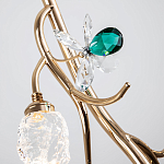 Подвесной светильник с хрустальными плафонами и декором Alvere Crystal Hanging Lamp варинант исполнения - 4 | Loft Concept в Уфе