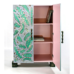 Премиальный Шкаф Defoliation двухстворчатый роспись зеленые листья  варинант исполнения - 3 | Loft Concept в Уфе