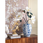 Ваза фарфоровая с узким горлышком и синими цветочными мотивами Independence варинант исполнения - 4 | Loft Concept в Уфе