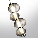 Подвесной светильник с 4-мя рифлеными стеклянными шарами Marcelh Light варинант исполнения - 5 | Loft Concept в Уфе