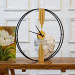 Часы настенные круглые из металла Mirror Tower Clock варинант исполнения - 3 | Loft Concept в Уфе