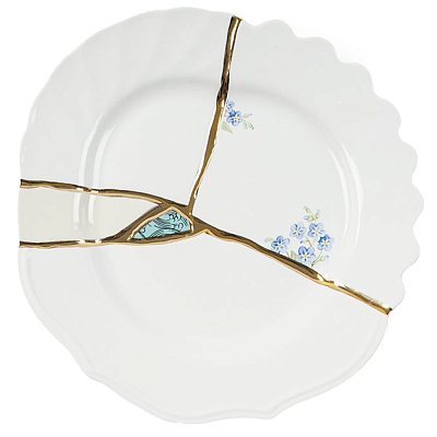 Десертная тарелка Seletti Kintsugi 
