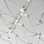 Люстра подвесная с тонкой металлической конструкцией цвета хром Quasar варинант исполнения - 5 | Loft Concept в Уфе