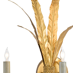 Бра с каркасом в виде пучка золотых перьев Bunch of Feathers варинант исполнения - 1 | Loft Concept в Уфе