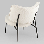 Мини-кресло District Lounge букле белый варинант исполнения - 3 | Loft Concept в Уфе