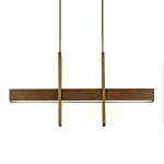 Люстра линейная прямоугольная Wooden Straight Shapes варинант исполнения - 2 | Loft Concept в Уфе