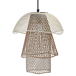 Подвесной светильник Beige Gold Mesh Tube Lampshade Hanging Lamp варинант исполнения - 1 | Loft Concept в Уфе