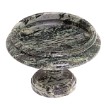 Фруктовница средняя из натурального камня Змеевик Шабровский Natural Stone Fruit Bowls варинант исполнения - 2 | Loft Concept в Уфе