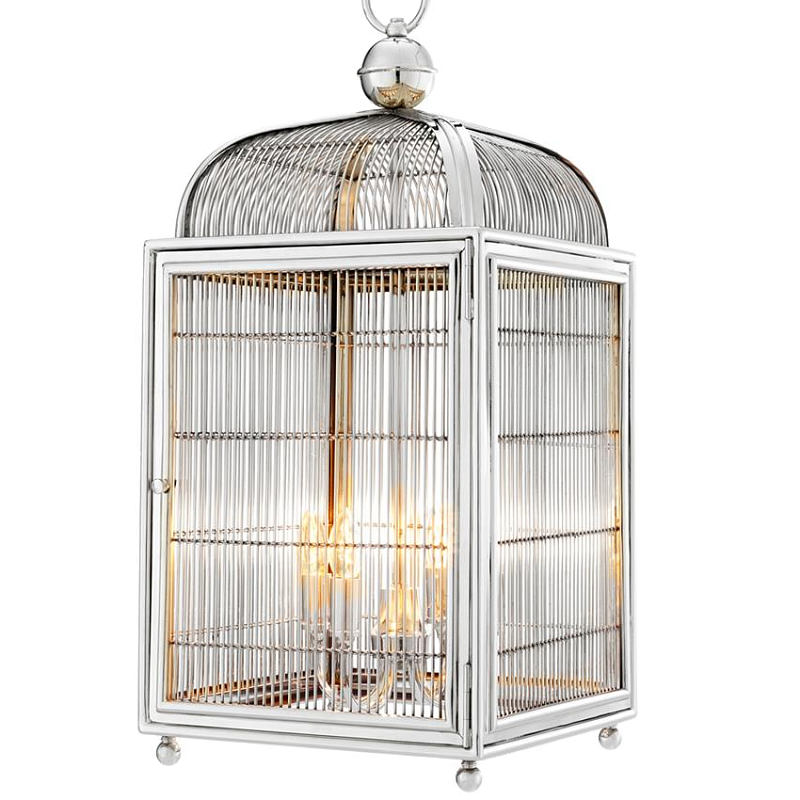 Люстра Lantern Falcon Nickel Никель в Уфе | Loft Concept 