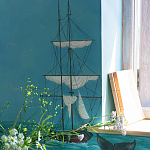 Обои ручная роспись Nantucket Crossing Brandt colourway on scenic paper варинант исполнения - 5 | Loft Concept в Уфе