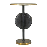 Столик приставной с абстрактным основанием и акцентом в виде золотистого диска Heavenly Space варинант исполнения - 2 | Loft Concept в Уфе