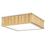 Потолочный светильник квадратный с гофрированным латунным абажуром Millennium варинант исполнения - 2 | Loft Concept в Уфе