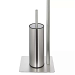 Держатель для туалетной бумаги с ершиком Chrome Bathroom Accessory варинант исполнения - 4 | Loft Concept в Уфе