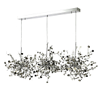 Люстра подвесная из трех частей с металлическими круглыми элементами Terzani Argent варинант исполнения - 6 | Loft Concept в Уфе