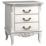 Тумба прикроватная белого цвета из массива бука в стиле прованс White Provence варинант исполнения - 3 | Loft Concept в Уфе