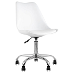 Офисный стул на металлическом основании EGGERY White пластик варинант исполнения - 1 | Loft Concept в Уфе