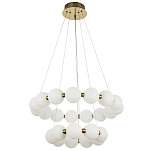 Многоярусная кольцевая люстра с плафонами шары Rings Suspension Light Chandelier варинант исполнения - 2 | Loft Concept в Уфе
