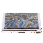 Портсигар на 10 сигарет с газовой зажигалкой из натурального камня Кианит Stone Cigarettes Cases варинант исполнения - 1 | Loft Concept в Уфе