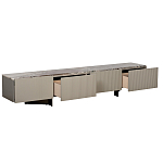 Тумба под телевизор серая с мраморной столешницей Uniqueness Marble варинант исполнения - 2 | Loft Concept в Уфе