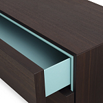 Дизайнерский комод коричневый с 2-мя ящиками и дверцами Pandora варинант исполнения - 2 | Loft Concept в Уфе